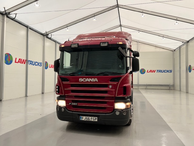 Scania P380 6×2 10 Tyre Rear Lift Sleeper Cab Flatbed