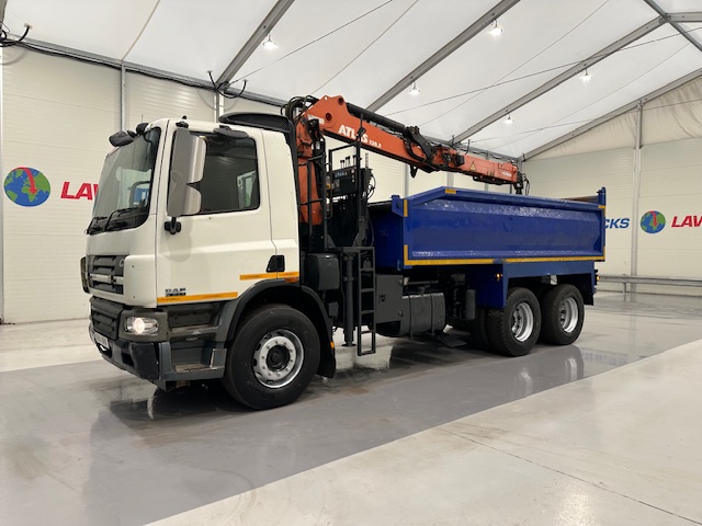 DAF CF75 310 6×4 Steel Tipper Grab Manual