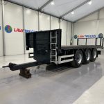 Montracon Tri Axle Flatbed Drawbar Trailer - thumbnail