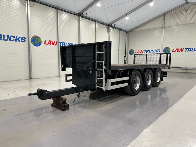 Montracon Tri Axle Flatbed Drawbar Trailer