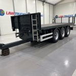 Montracon Tri Axle Flatbed Drawbar Trailer - thumbnail
