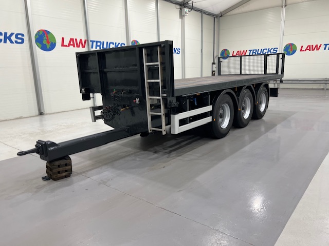 Montracon Tri Axle Flatbed Drawbar Trailer