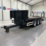 Montracon Tri Axle Flatbed Drawbar Trailer - thumbnail