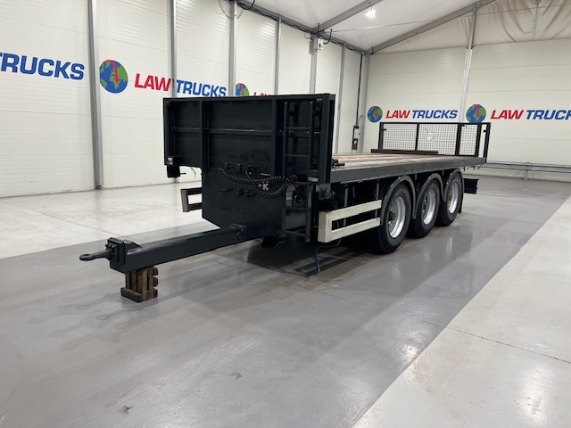 Montracon Tri Axle Flatbed Drawbar Trailer