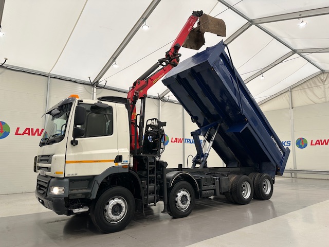 DAF CF85 410 8×4 Day Cab Steel Tipper Grab