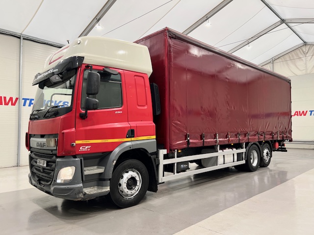 DAF CF 290 6×2 Rear Lift Sleeper Cab Curtainsider