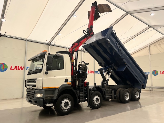 DAF CF85 410 8×4 Day Cab Steel Tipper Grab