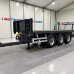 Montracon Tri Axle Flatbed Drawbar Trailer - thumbnail