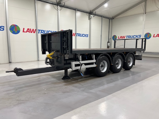 Montracon Tri Axle Flatbed Drawbar Trailer