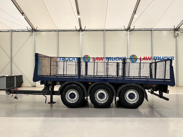 Wheelbase Tri Axle Flatbed Drawbar Trailer