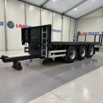 Montracon Tri Axle Flatbed Drawbar Trailer - thumbnail