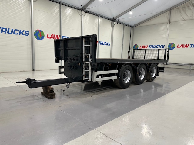 Montracon Tri Axle Flatbed Drawbar Trailer