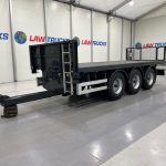 Montracon Tri Axle Flatbed Drawbar Trailer - thumbnail