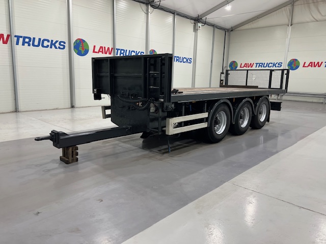 Montracon Tri Axle Flatbed Drawbar Trailer