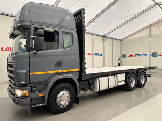 Scania 124 470 6×2 10 Tyre Sleeper Cab Flatbed