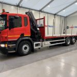 Scania P280 6×2 Rear Lift Flatbed with Crane - thumbnail