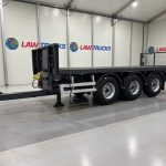 Montracon Tri Axle Flatbed Drawbar Trailer - thumbnail