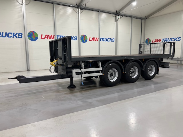 Montracon Tri Axle Flatbed Drawbar Trailer
