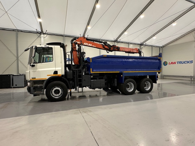 DAF CF75 310 6×4 Steel Tipper Grab Manual