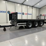 Montracon Tri Axle Flatbed Drawbar Trailer - thumbnail