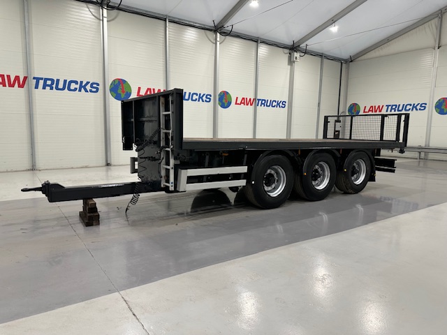 Montracon Tri Axle Flatbed Drawbar Trailer