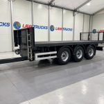 Montracon Tri Axle Flatbed Drawbar Trailer - thumbnail
