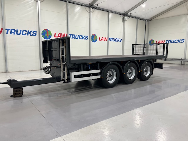 Montracon Tri Axle Flatbed Drawbar Trailer