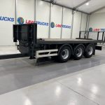 Montracon Tri Axle Flatbed Drawbar Trailer - thumbnail