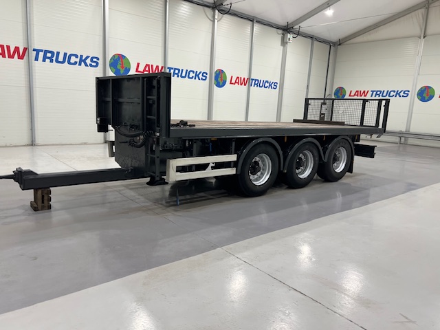 Montracon Tri Axle Flatbed Drawbar Trailer