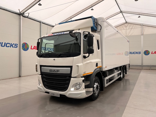 DAF CF 290 6×2 Rear Steer Fridge Box