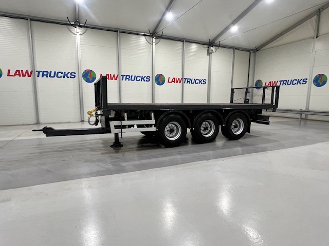 Montracon Tri Axle Flatbed Drawbar Trailer