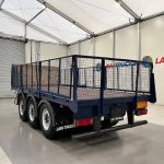 Wheelbase Tri Axle Flatbed Drawbar Trailer - thumbnail