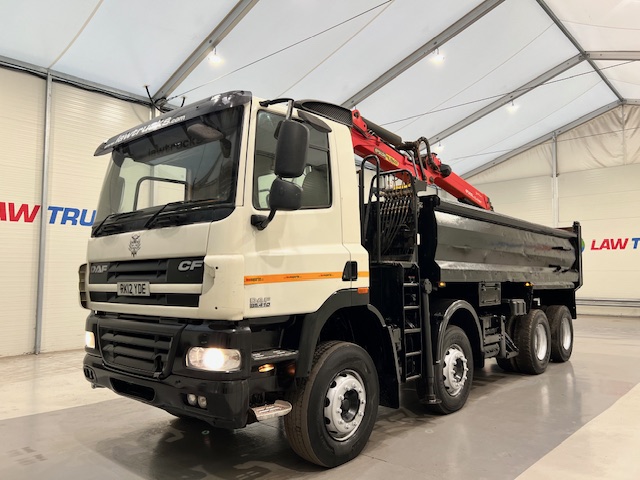 DAF CF85 410 8×4 Day Cab Steel Tipper Grab