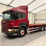 Scania P380 6×2 10 Tyre Rear Lift Sleeper Cab Flatbed - thumbnail