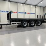 Montracon Tri Axle Flatbed Drawbar Trailer - thumbnail