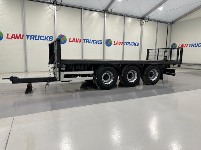 Montracon Tri Axle Flatbed Drawbar Trailer