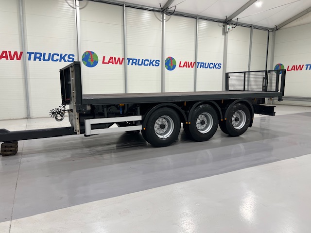 Montracon Tri Axle Flatbed Drawbar Trailer