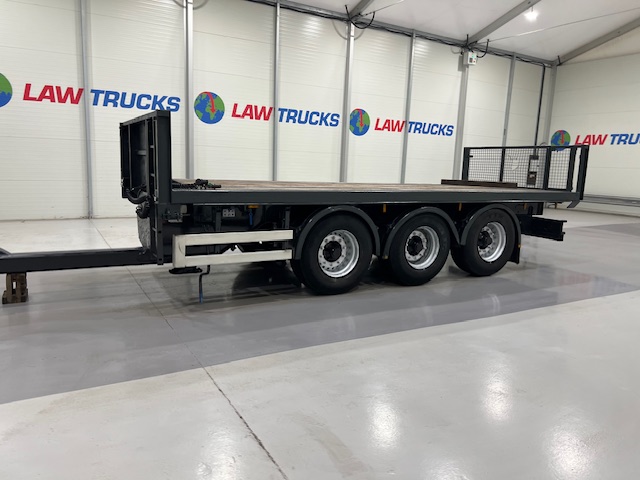 Montracon Tri Axle Flatbed Drawbar Trailer