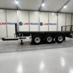 Montracon Tri Axle Flatbed Drawbar Trailer - thumbnail