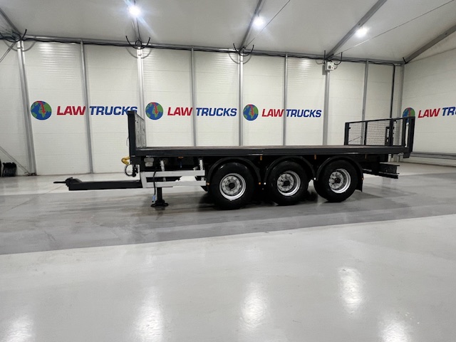 Montracon Tri Axle Flatbed Drawbar Trailer