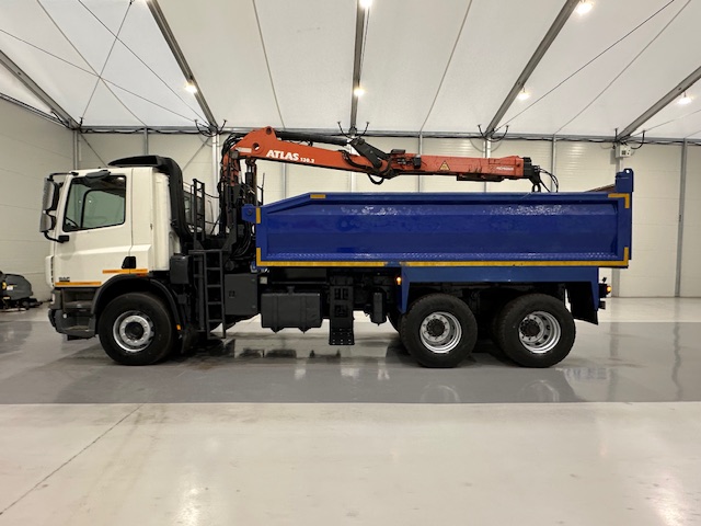 DAF CF75 310 6×4 Steel Tipper Grab Manual