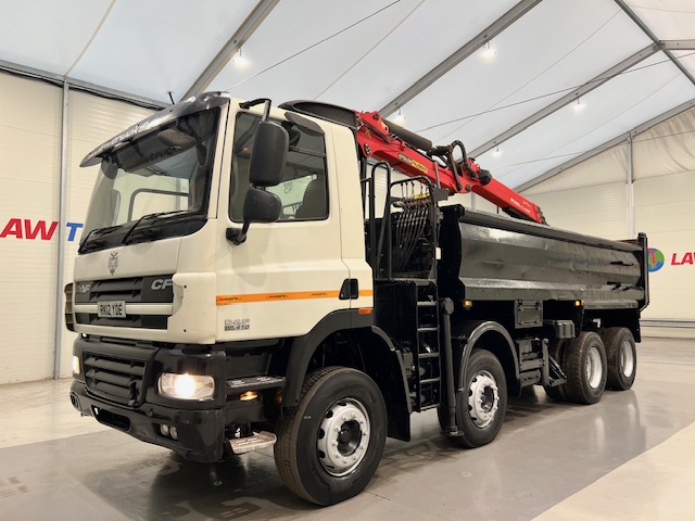 DAF CF85 410 8×4 Day Cab Steel Tipper Grab