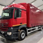 Mercedes Actros 2533 6×2 Sleeper Cab Curtainsider - thumbnail