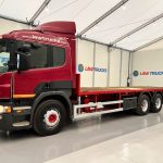 Scania P380 6×2 10 Tyre Rear Lift Sleeper Cab Flatbed - thumbnail
