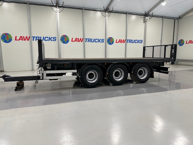 Montracon Tri Axle Flatbed Drawbar Trailer