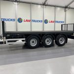 Montracon Tri Axle Flatbed Drawbar Trailer - thumbnail