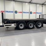 Montracon Tri Axle Flatbed Drawbar Trailer - thumbnail