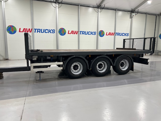 Montracon Tri Axle Flatbed Drawbar Trailer