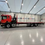 Scania P280 6×2 Rear Lift Flatbed with Crane - thumbnail