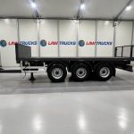 Montracon Tri Axle Flatbed Drawbar Trailer - thumbnail